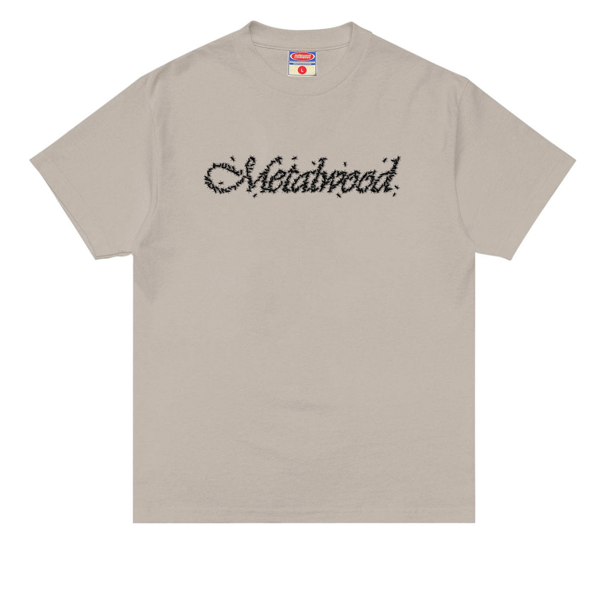 Metalwood Flies T-Shirt - Taupe image 1