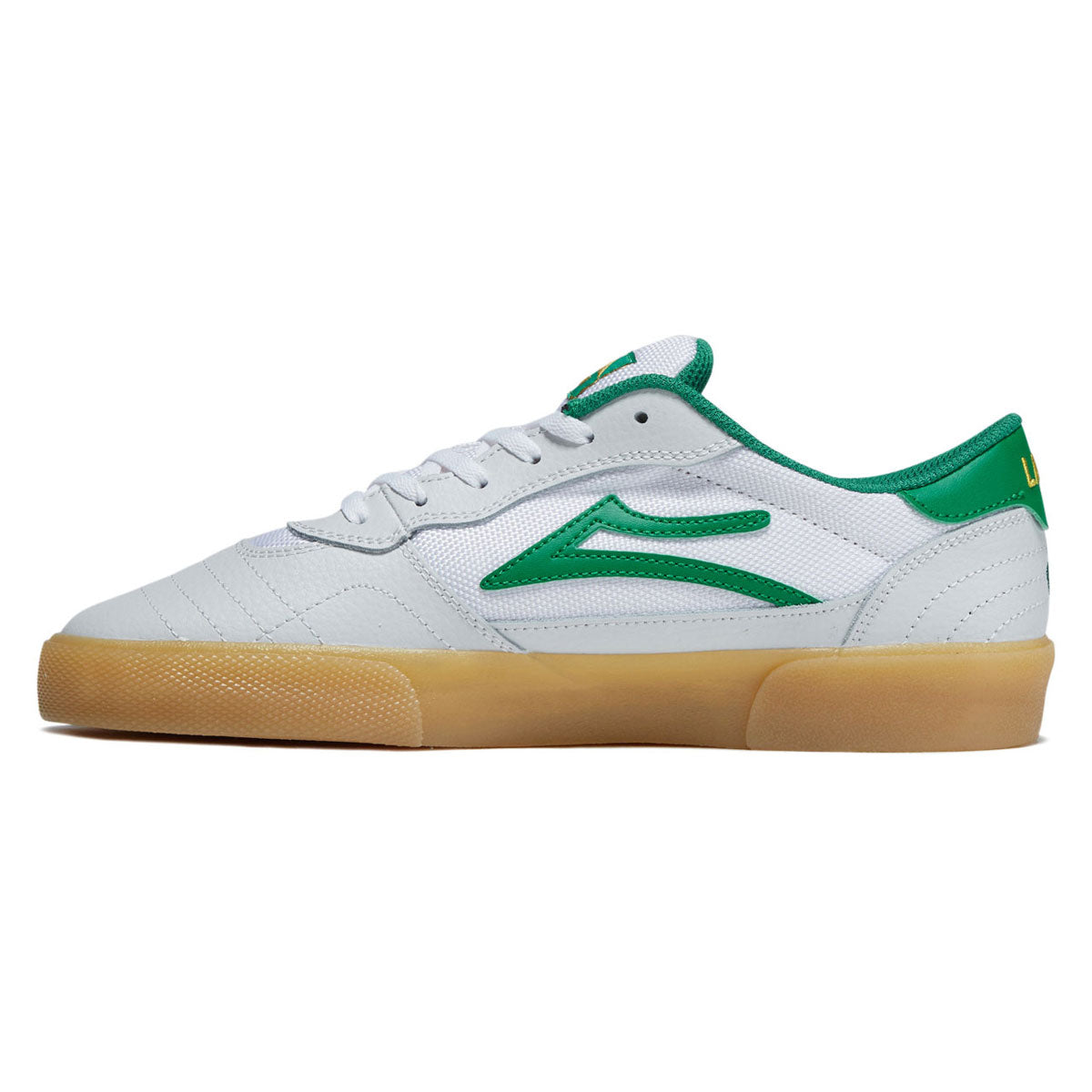 Lakai Cambridge Shoes - White/Green Leather image 2