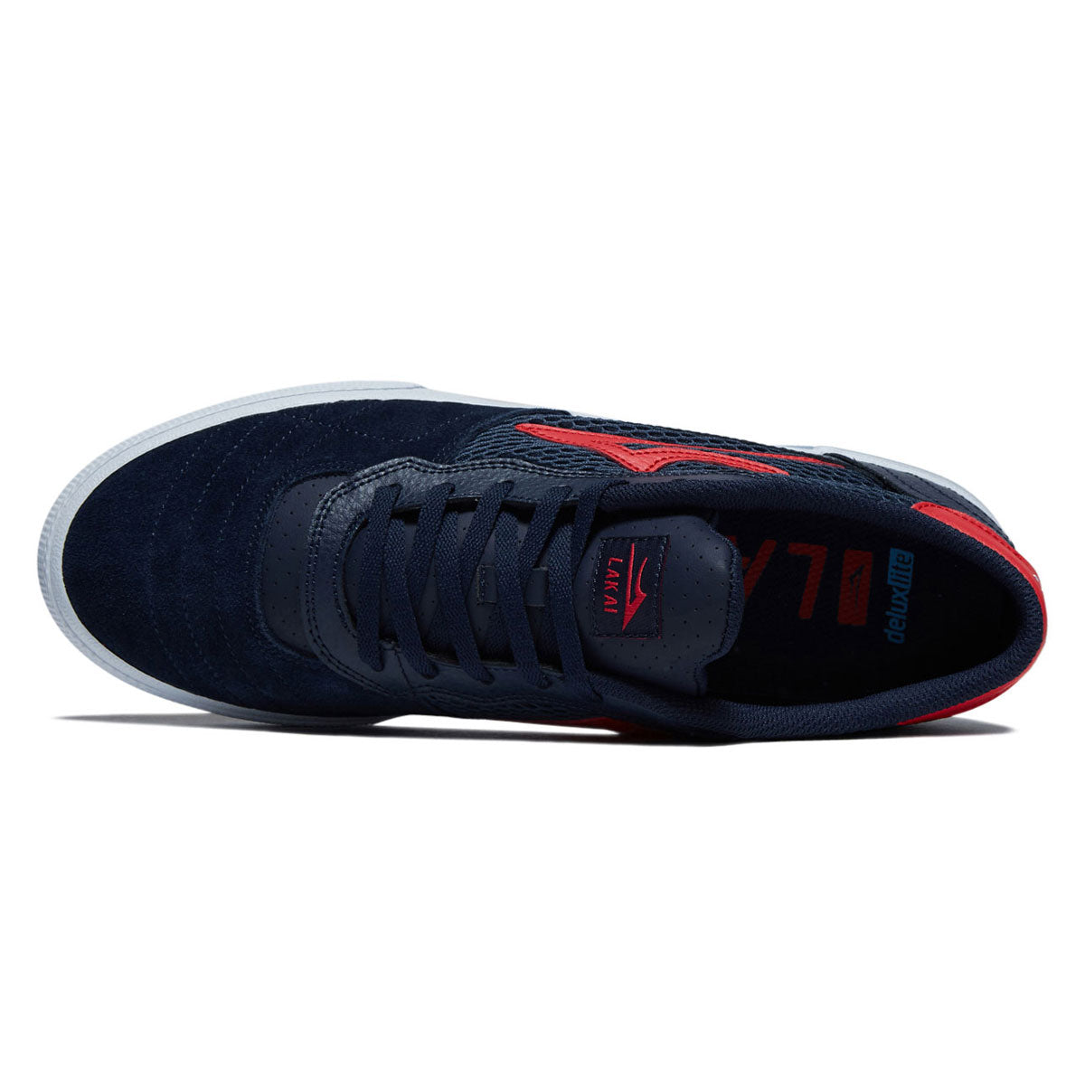 Lakai Cambridge Shoes - Navy/Red Suede image 3