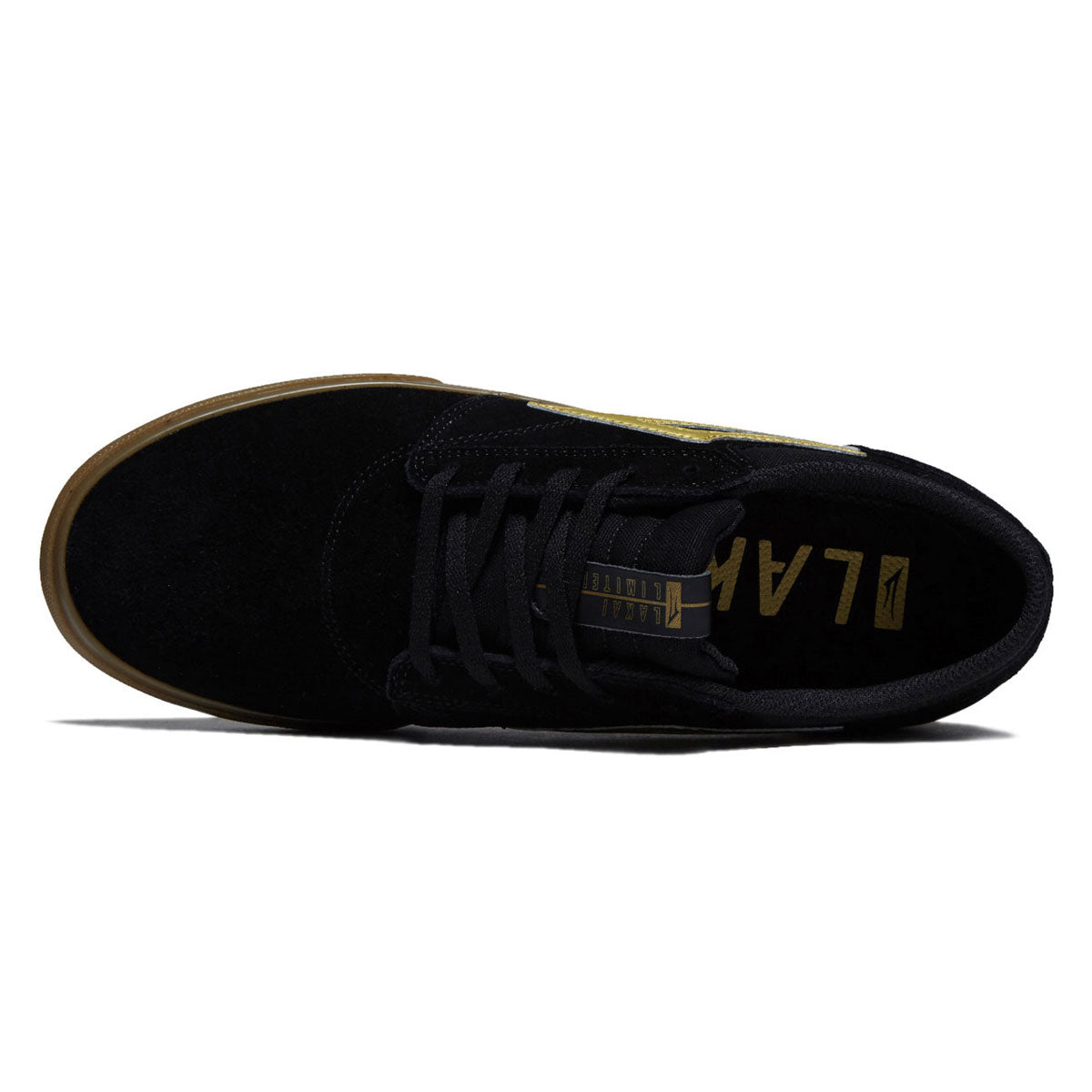 Lakai Griffin Shoes - Black/Gold Suede image 3