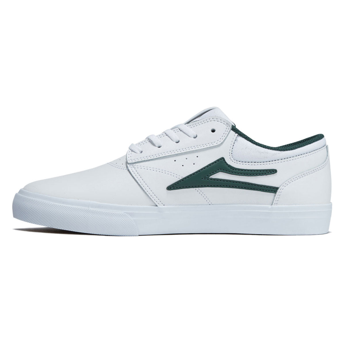 Lakai Griffin Shoes - White/Pine Leather image 2