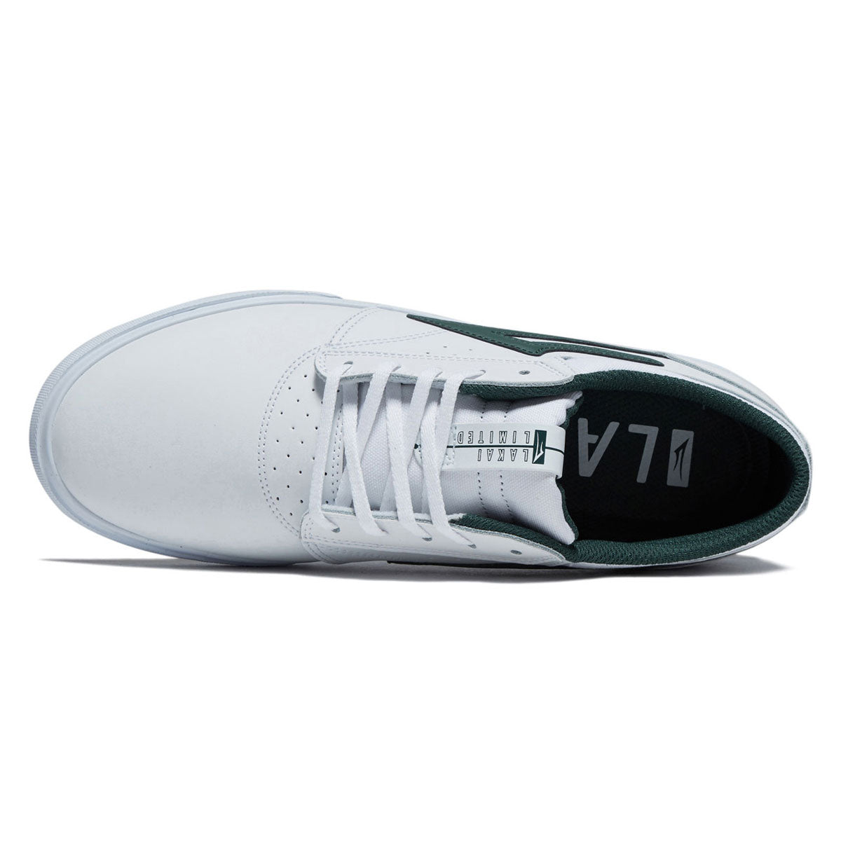 Lakai Griffin Shoes - White/Pine Leather image 3