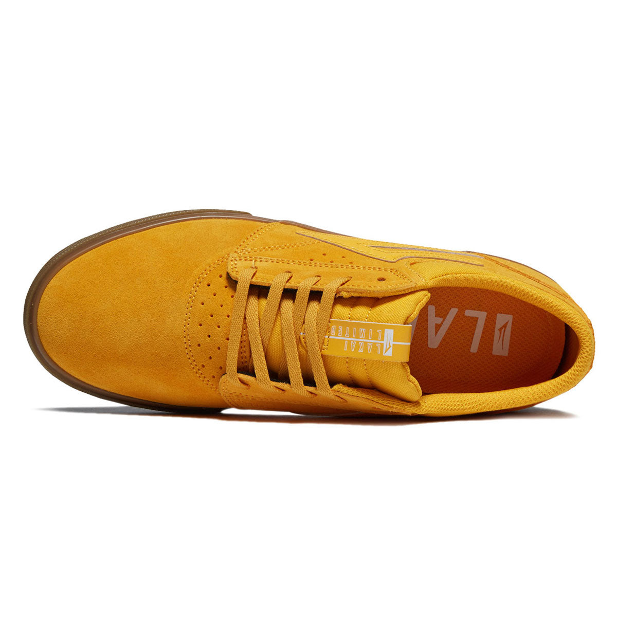 Lakai Griffin Shoes - Yellow/Gum Suede image 3