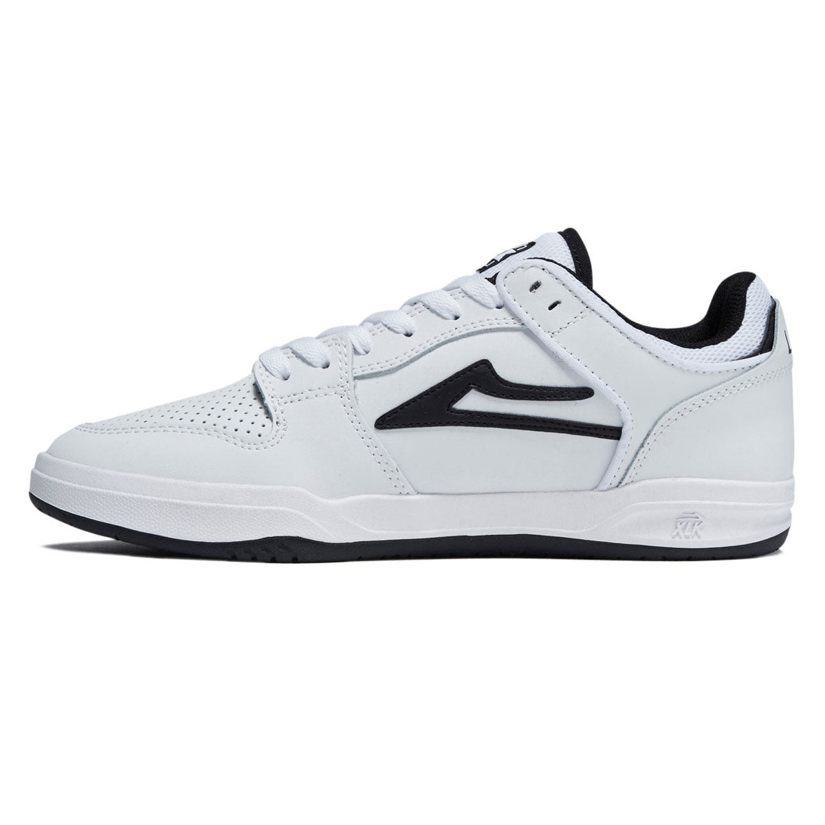 Lakai Telford Low Shoes - White/Black Leather image 2