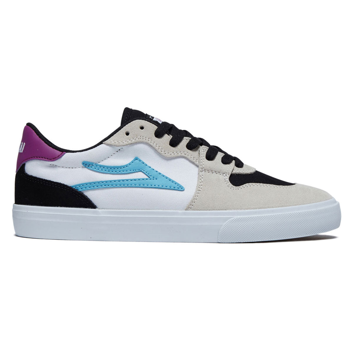 Lakai York Shoes - White/Black Suede image 1