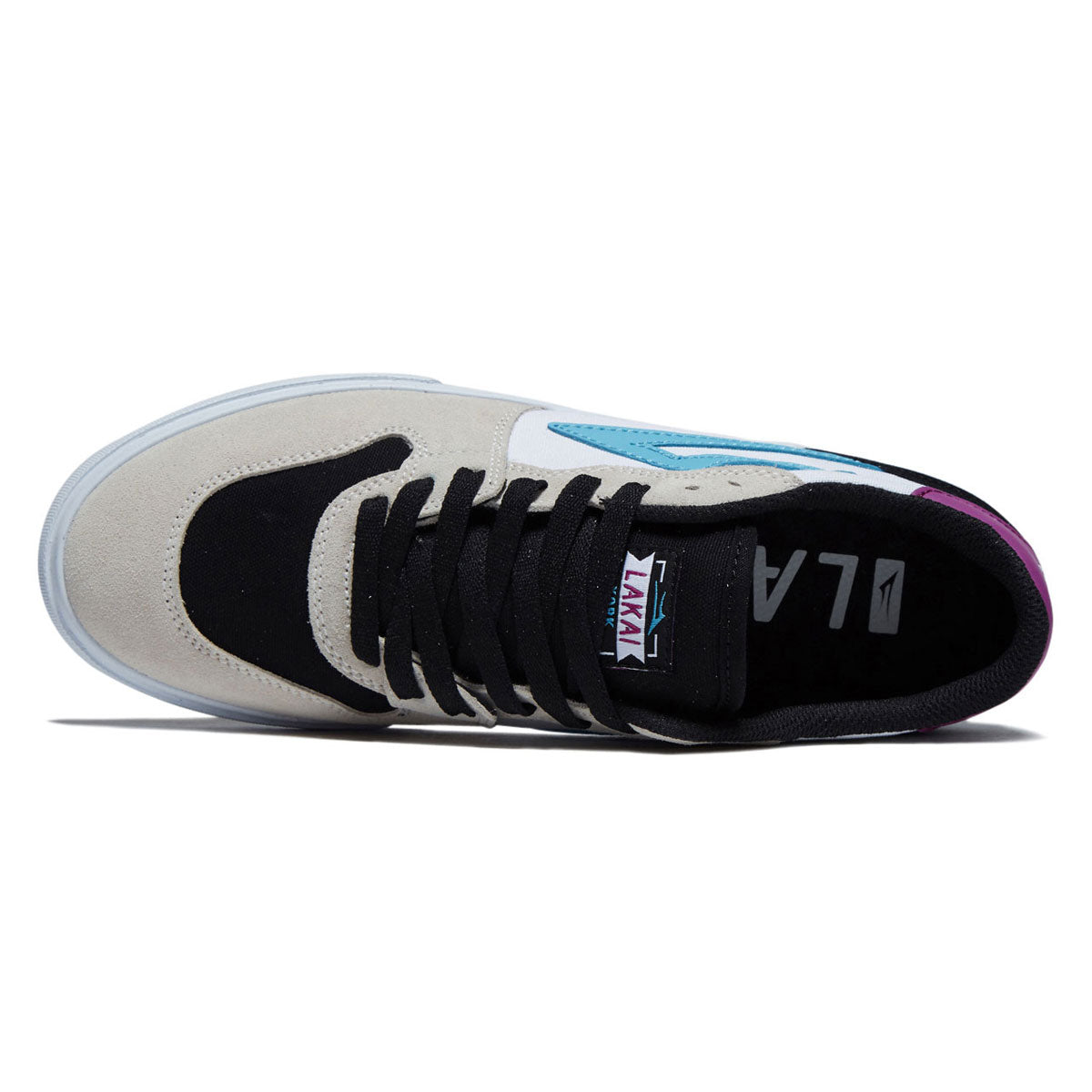 Lakai York Shoes - White/Black Suede image 3