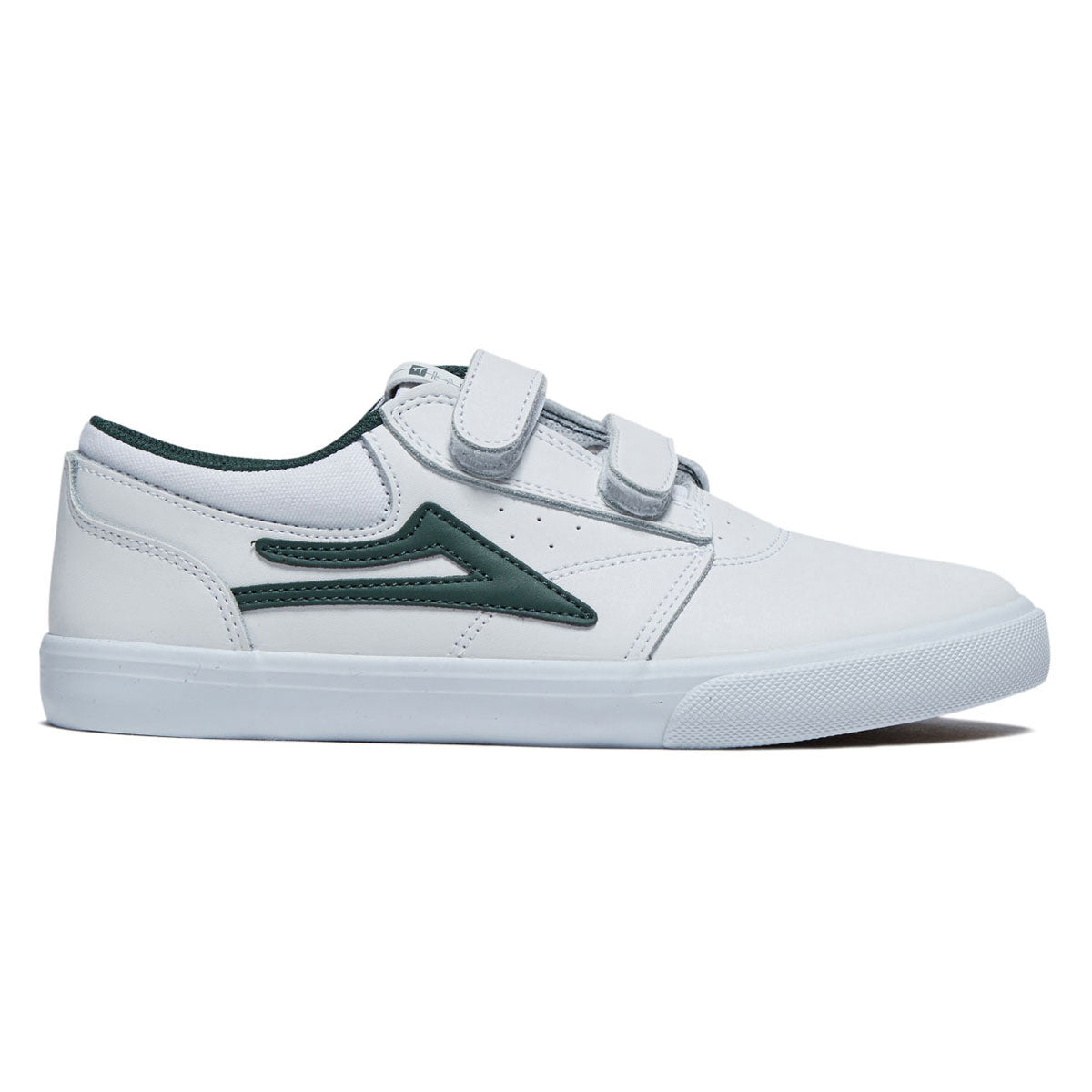Lakai Youth Griffin Shoes - White/Pine Leather image 1