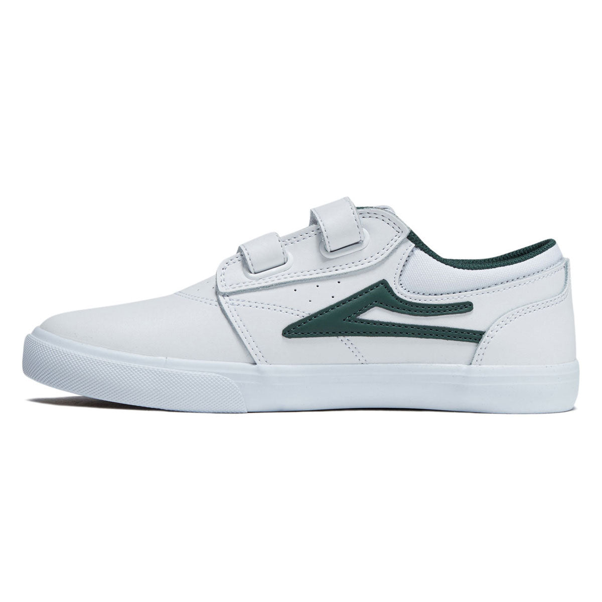 Lakai Youth Griffin Shoes - White/Pine Leather image 2