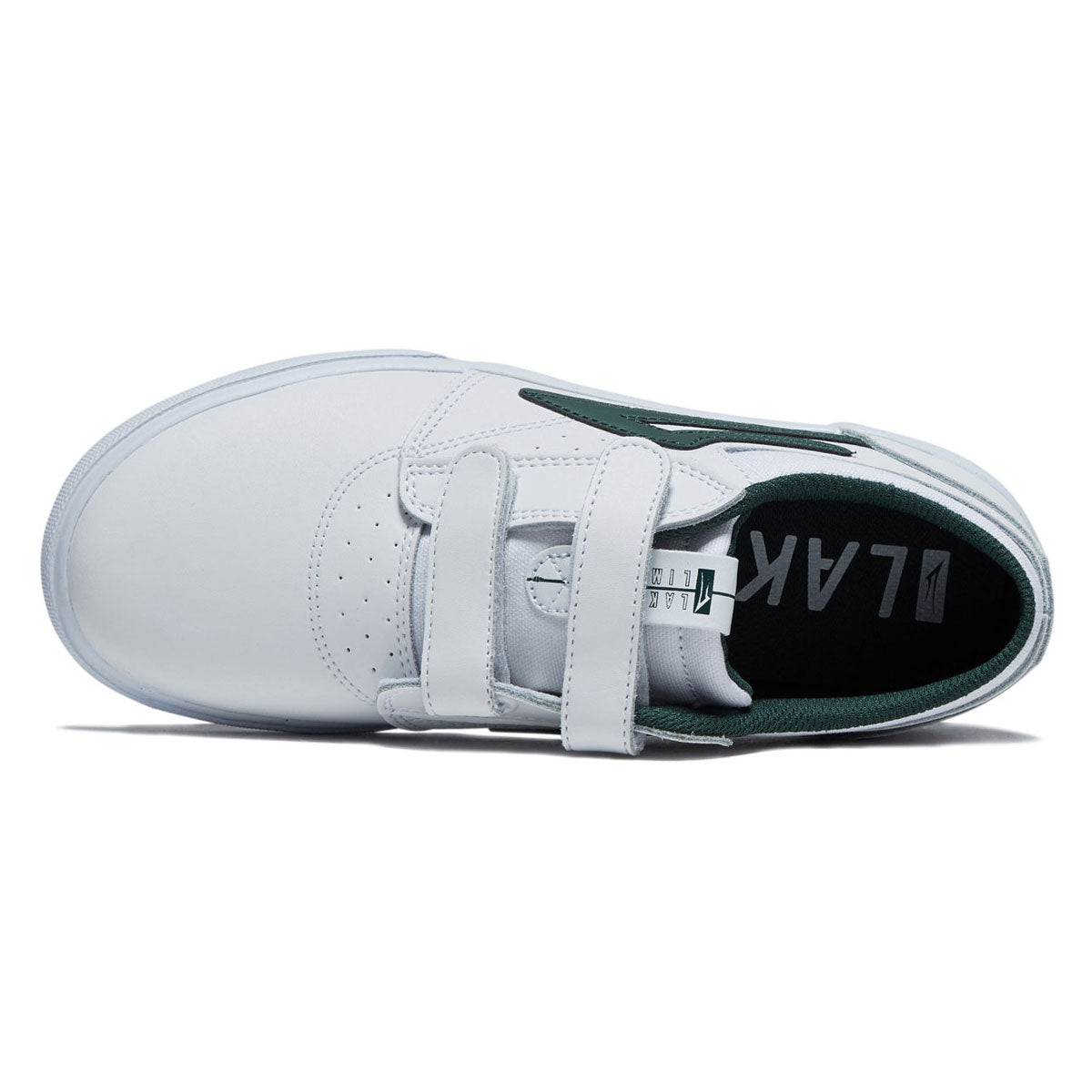 Lakai Youth Griffin Shoes - White/Pine Leather image 3