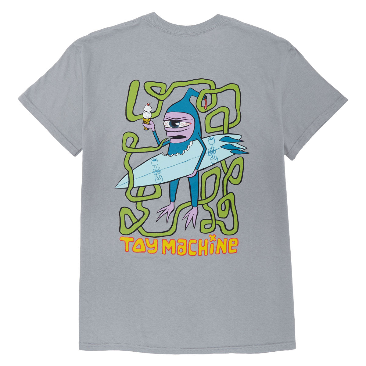 Toy Machine Surf Sect T-Shirt - Silver image 2
