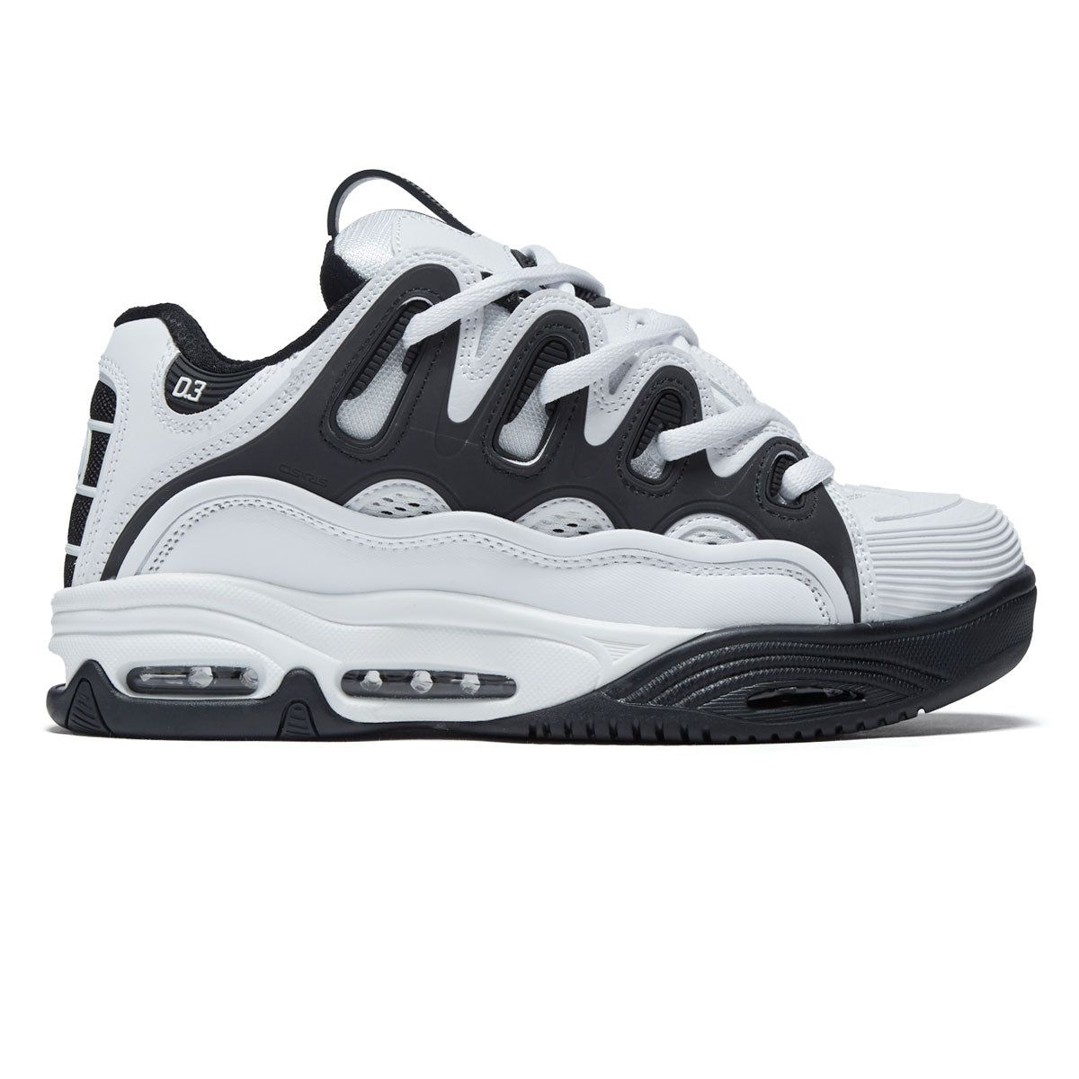 Osiris D3 2001 Shoes - White/Black/White image 1