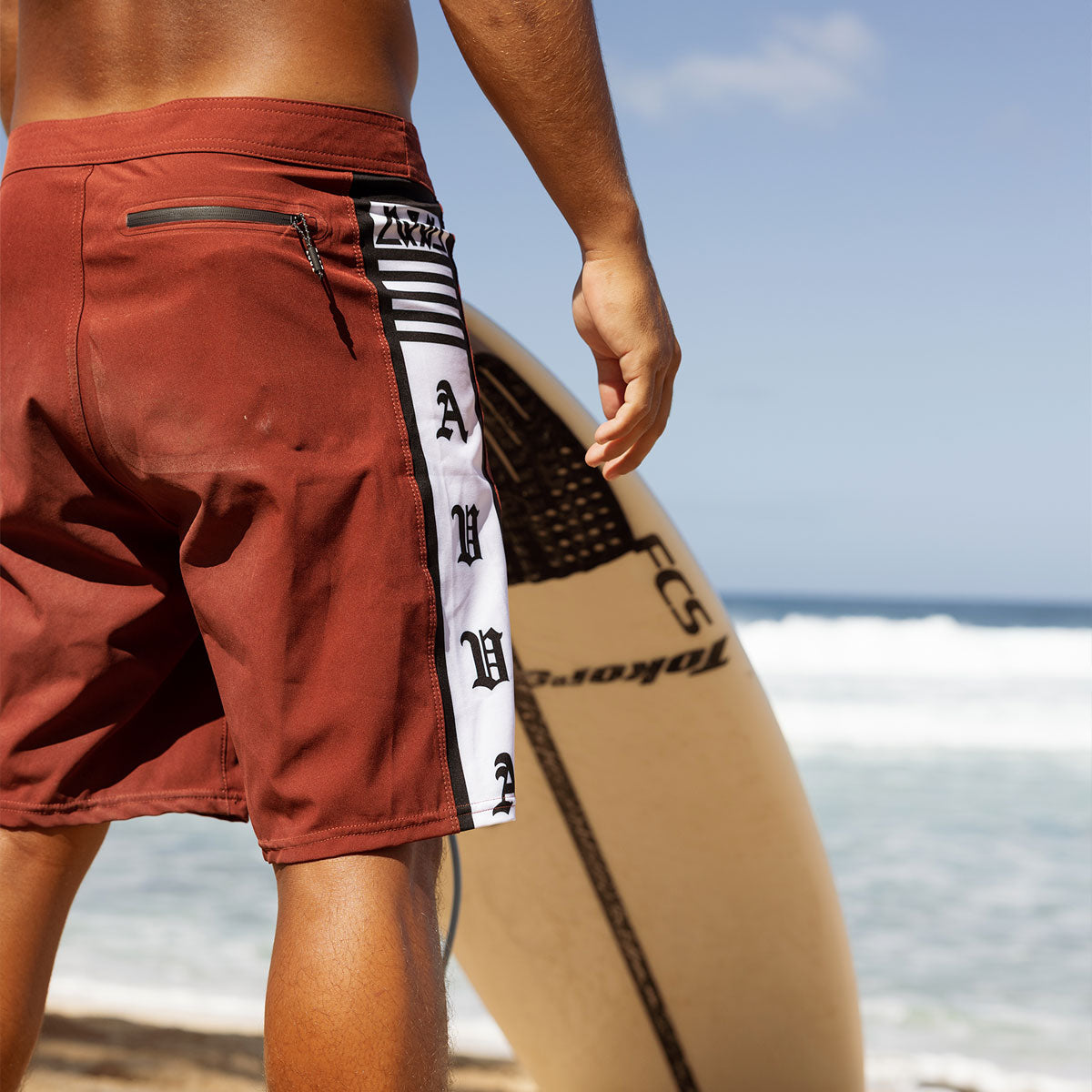 AVVA Koa 19 Boardshorts - Burgundy image 3