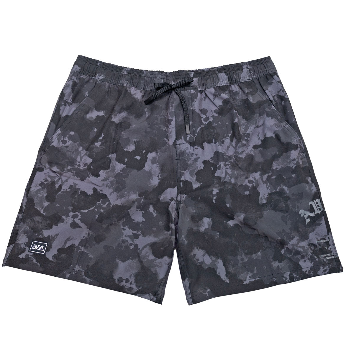 AVVA Strongside Camo Volley Shorts - Black image 1