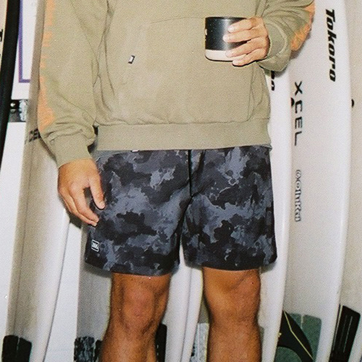 AVVA Strongside Camo Volley Shorts - Black image 3