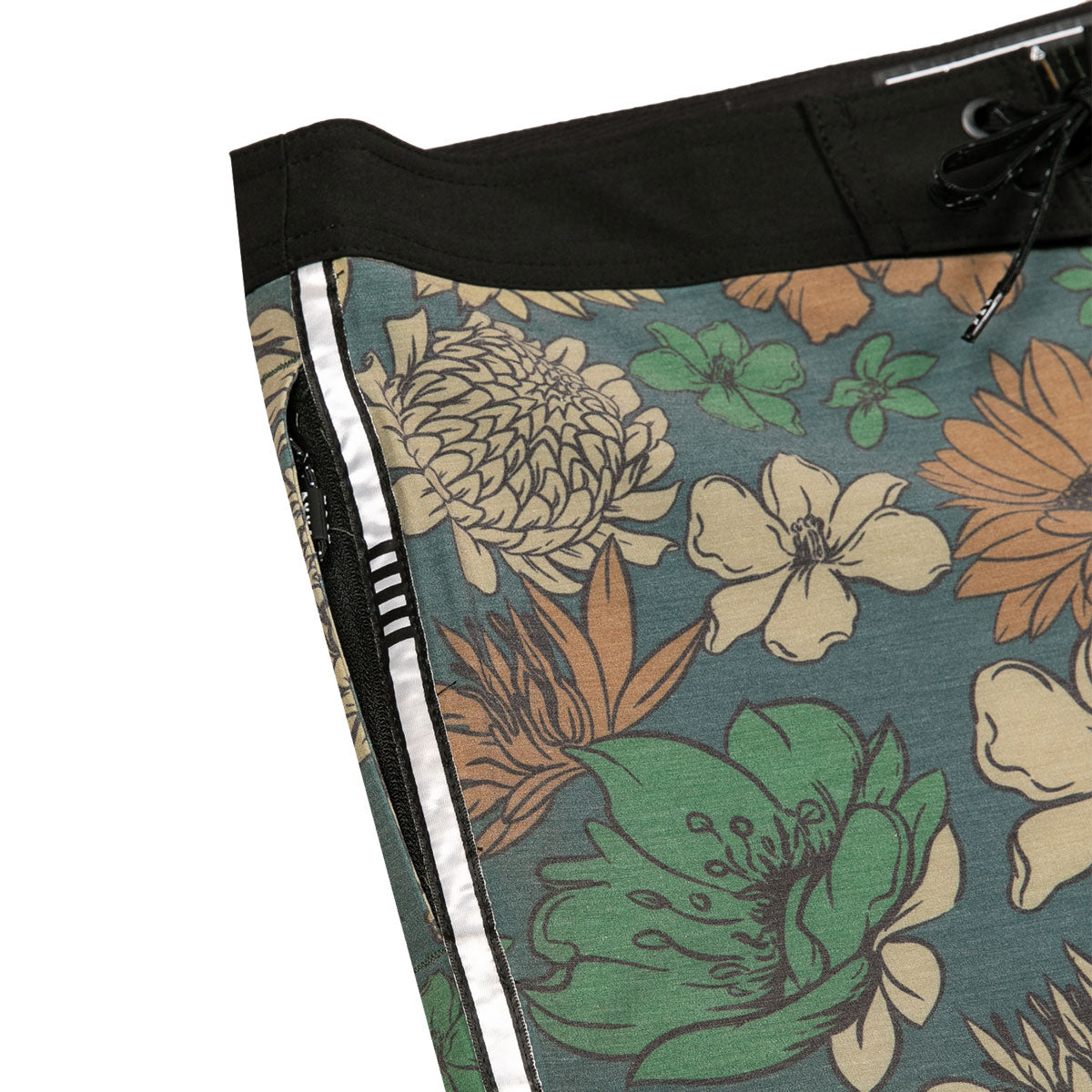 AVVA Sketch Hibiscus 19 Boardshorts - Olive image 3