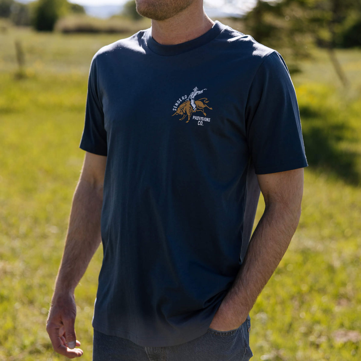 Sendero Ride Or Die T-Shirt - Navy image 4