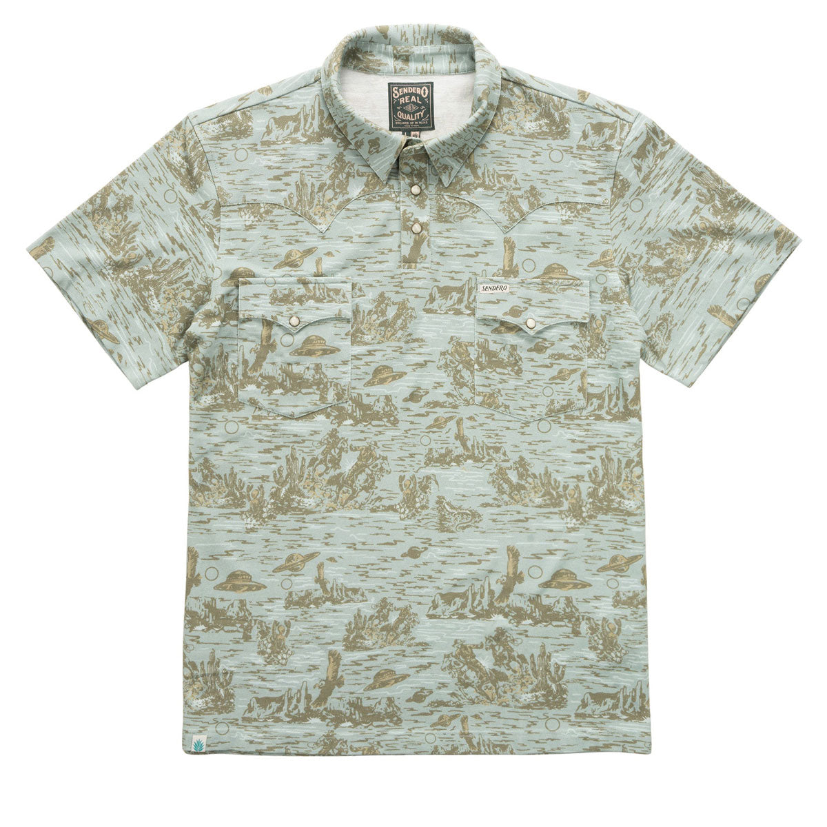 Sendero Cantina Polo Shirt - Desert Abduction Print image 1