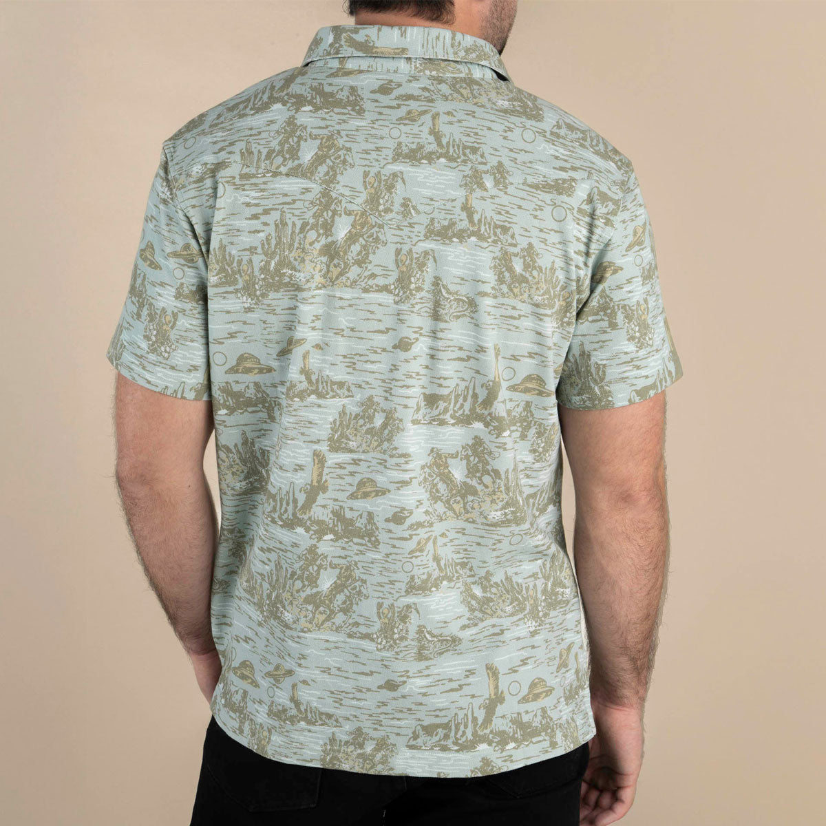 Sendero Cantina Polo Shirt - Desert Abduction Print image 3