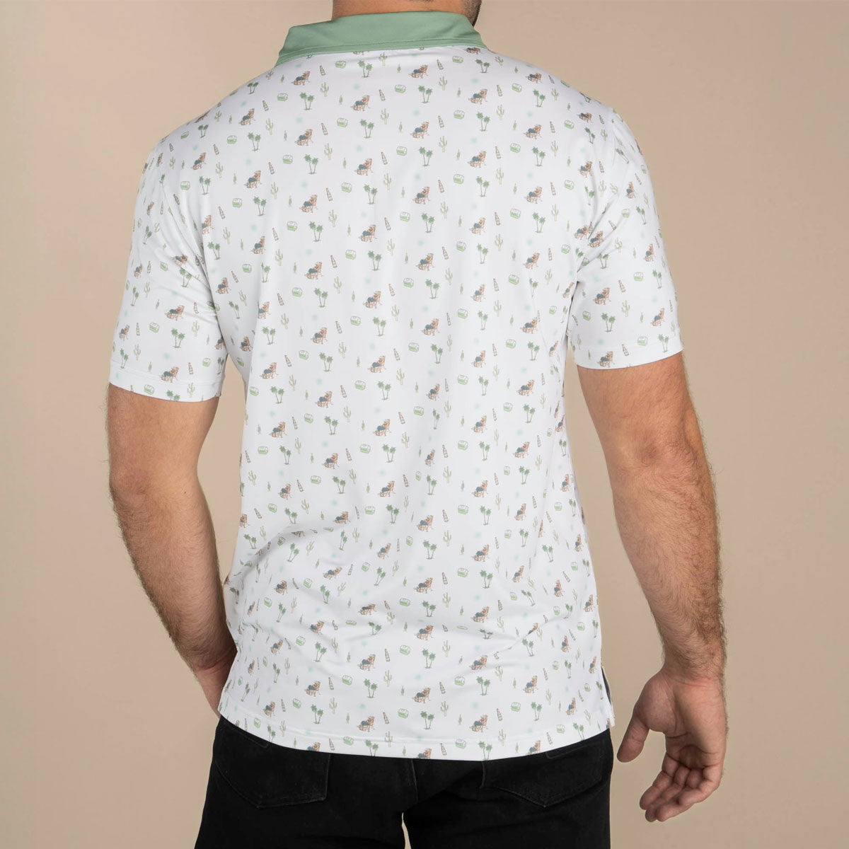 Sendero High Noon Performance Polo Shirt - White Oasis image 3