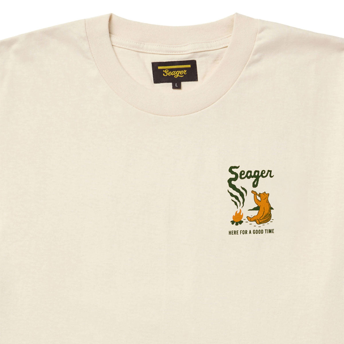 Seager Smokey T-Shirt - Cream image 3