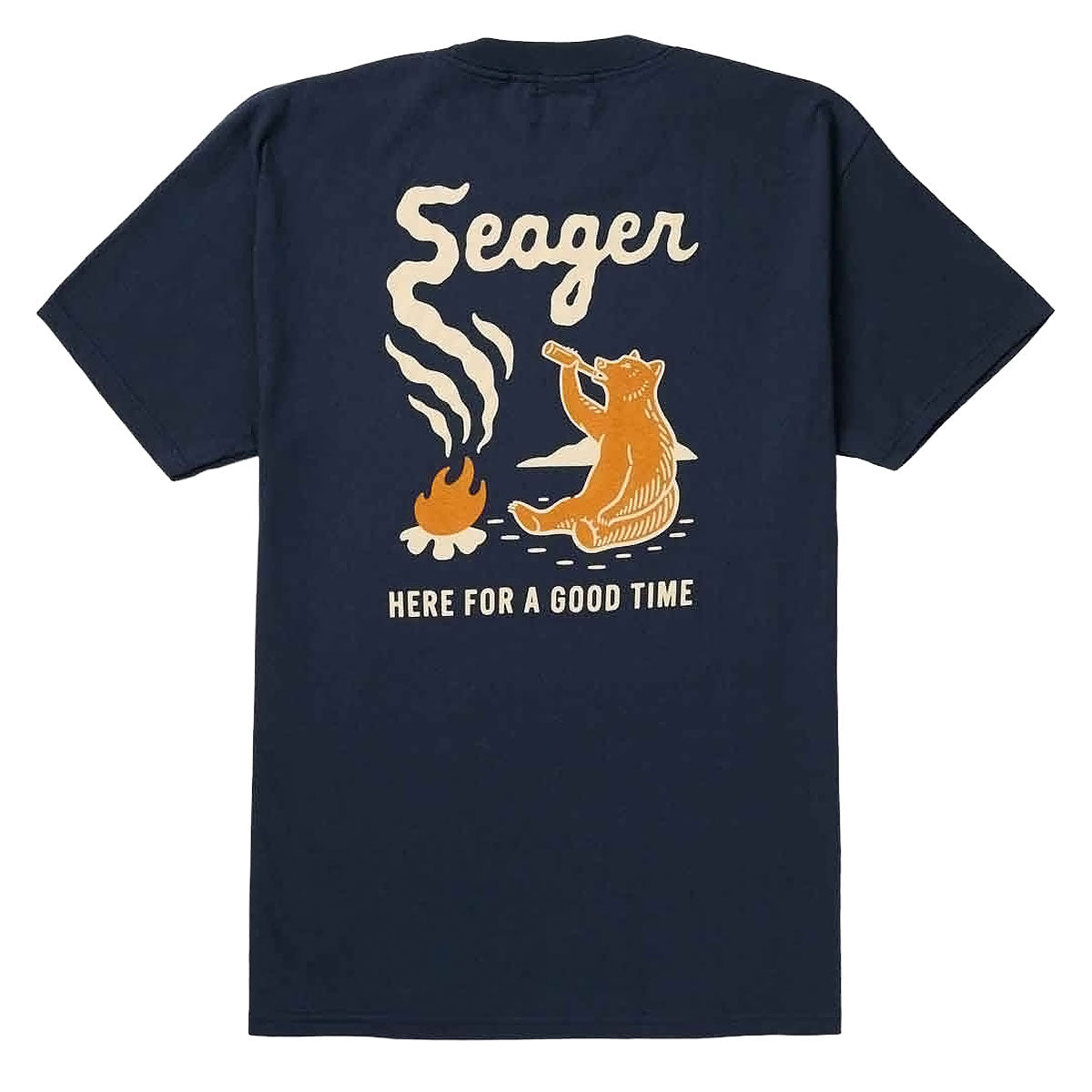 Seager Smokey T-Shirt - Navy image 1