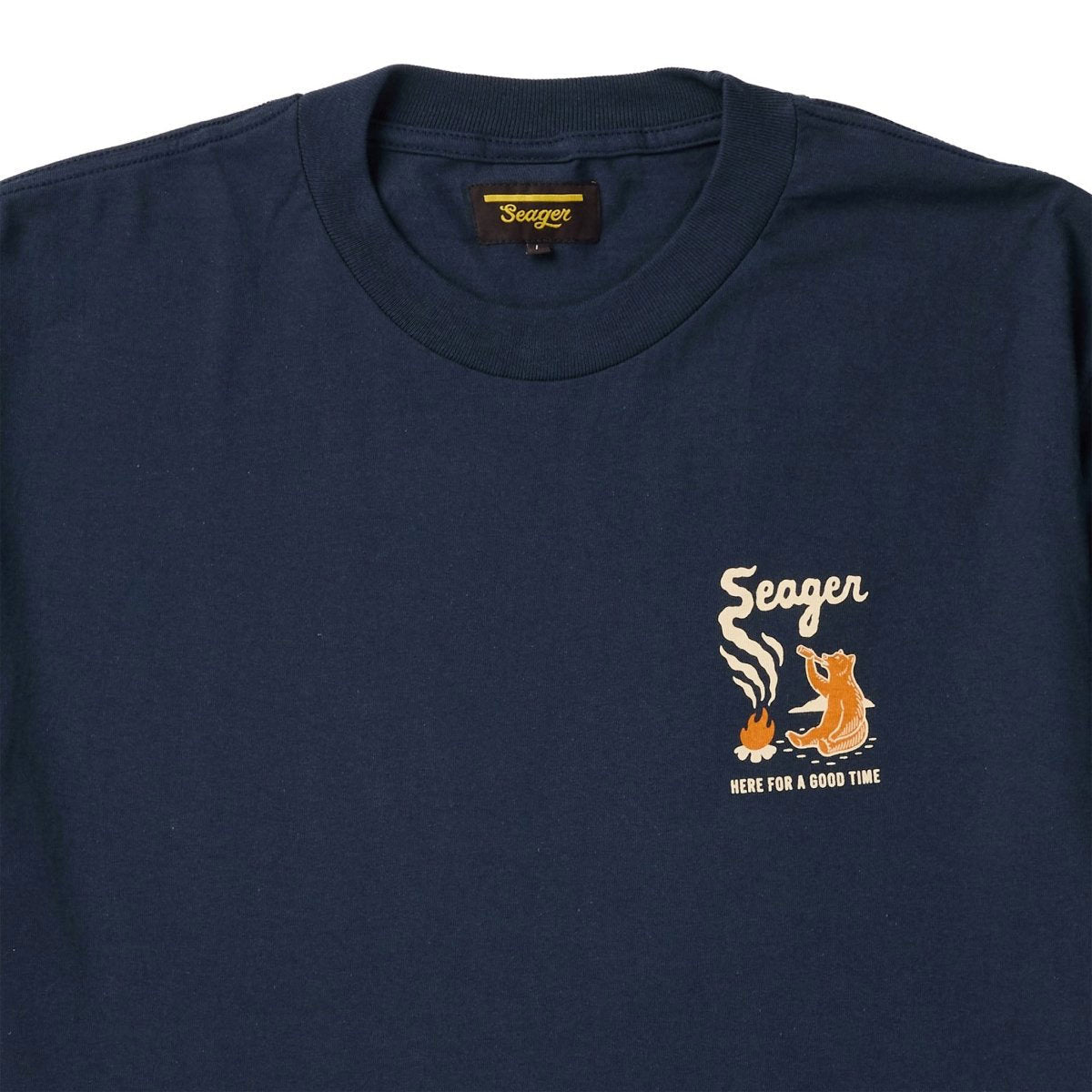 Seager Smokey T-Shirt - Navy image 3