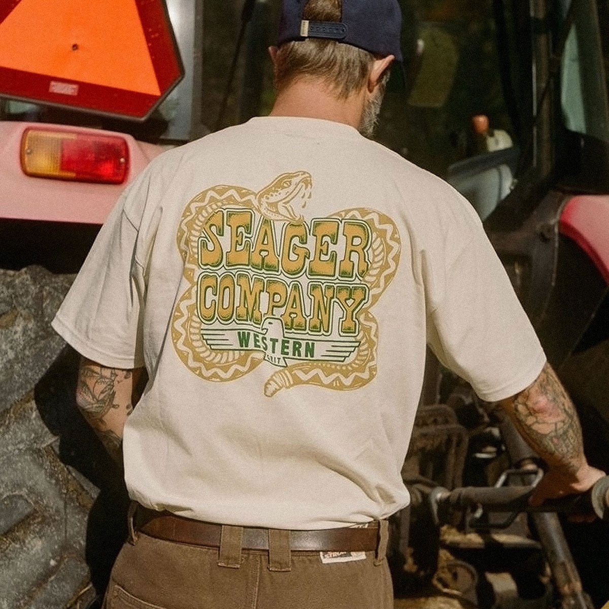 Seager Rattler T-Shirt - Vintage White image 4