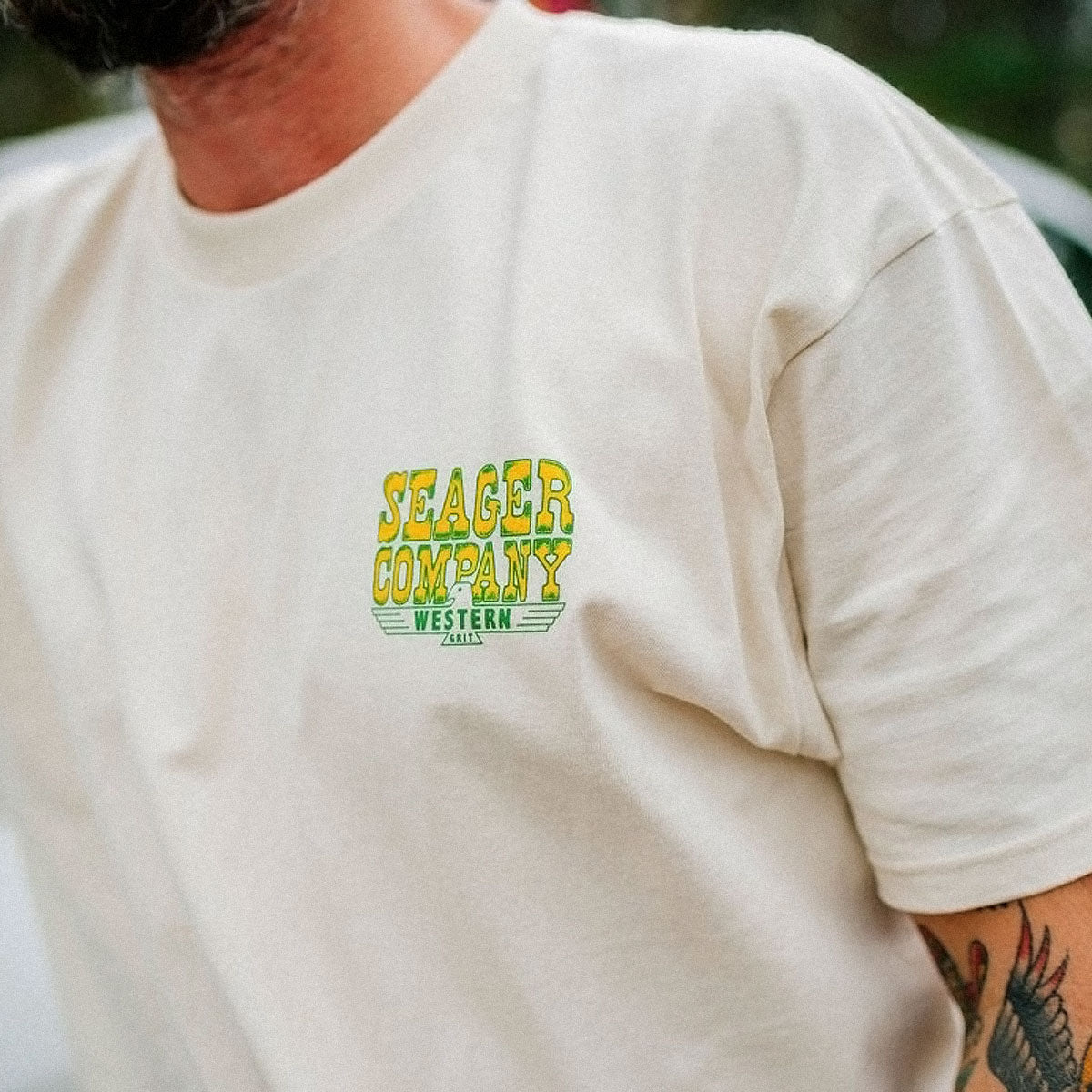 Seager Rattler T-Shirt - Vintage White image 5