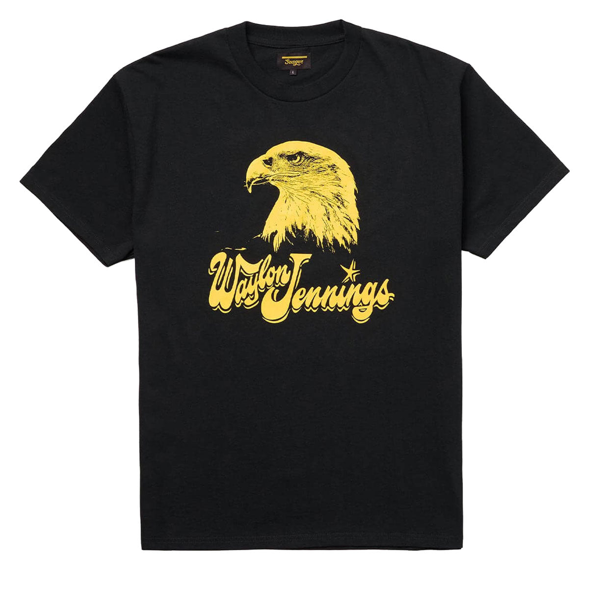 Seager x Waylon Jennings Eagle T-Shirt - Vintage Black image 1