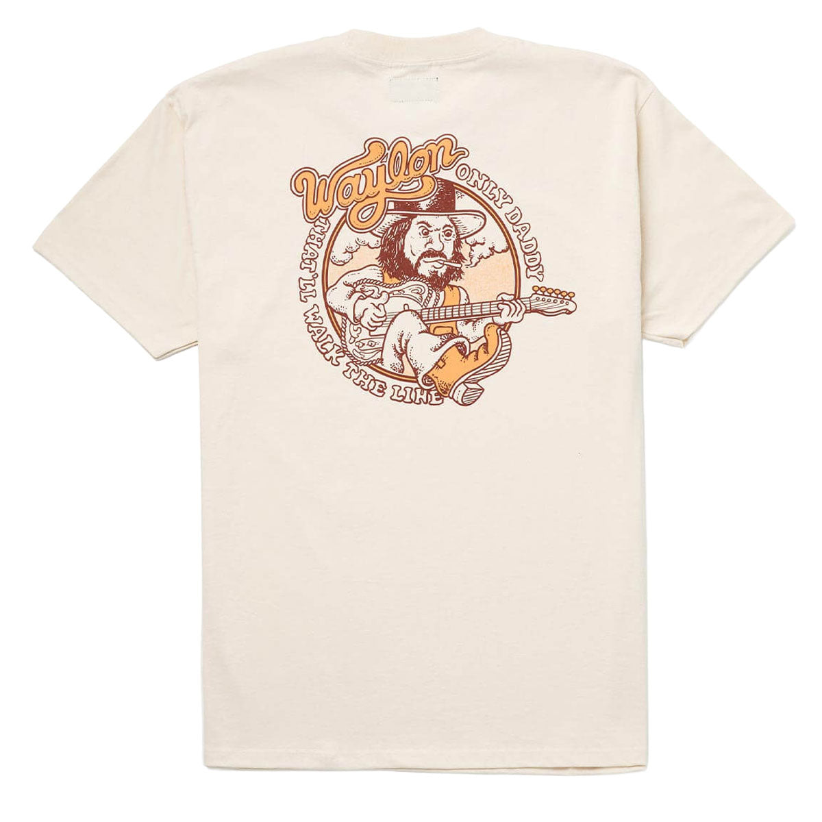 Seager x Waylon Jennings Walk The Line T-Shirt - Vintage White image 1