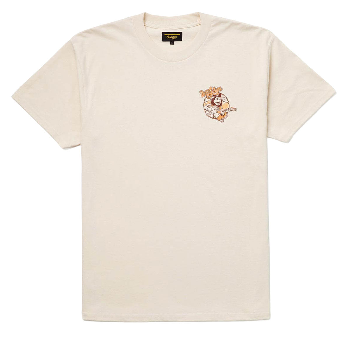 Seager x Waylon Jennings Walk The Line T-Shirt - Vintage White image 2