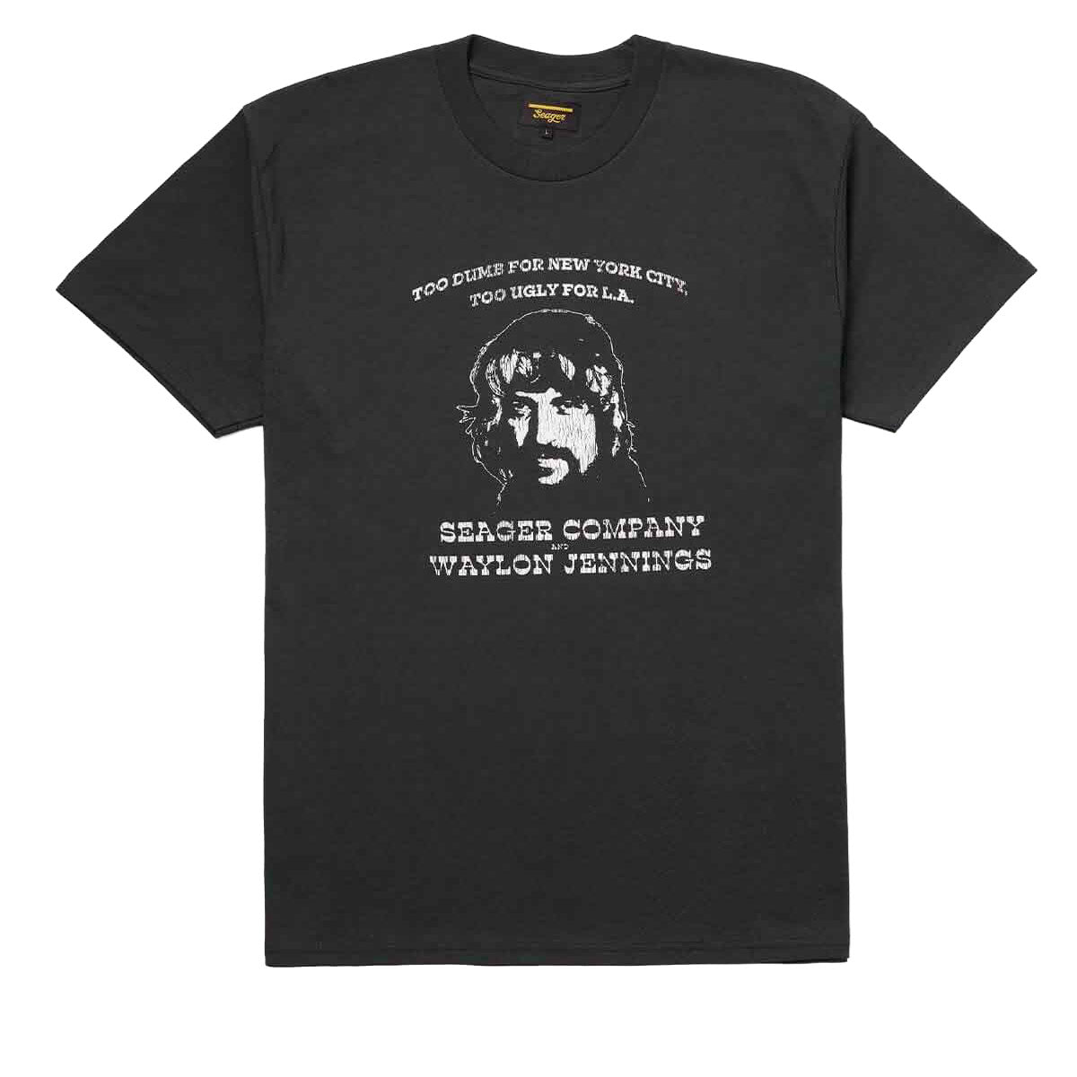 Seager x Waylon Jennings Dumb Ugly T-Shirt - Vintage Black image 1