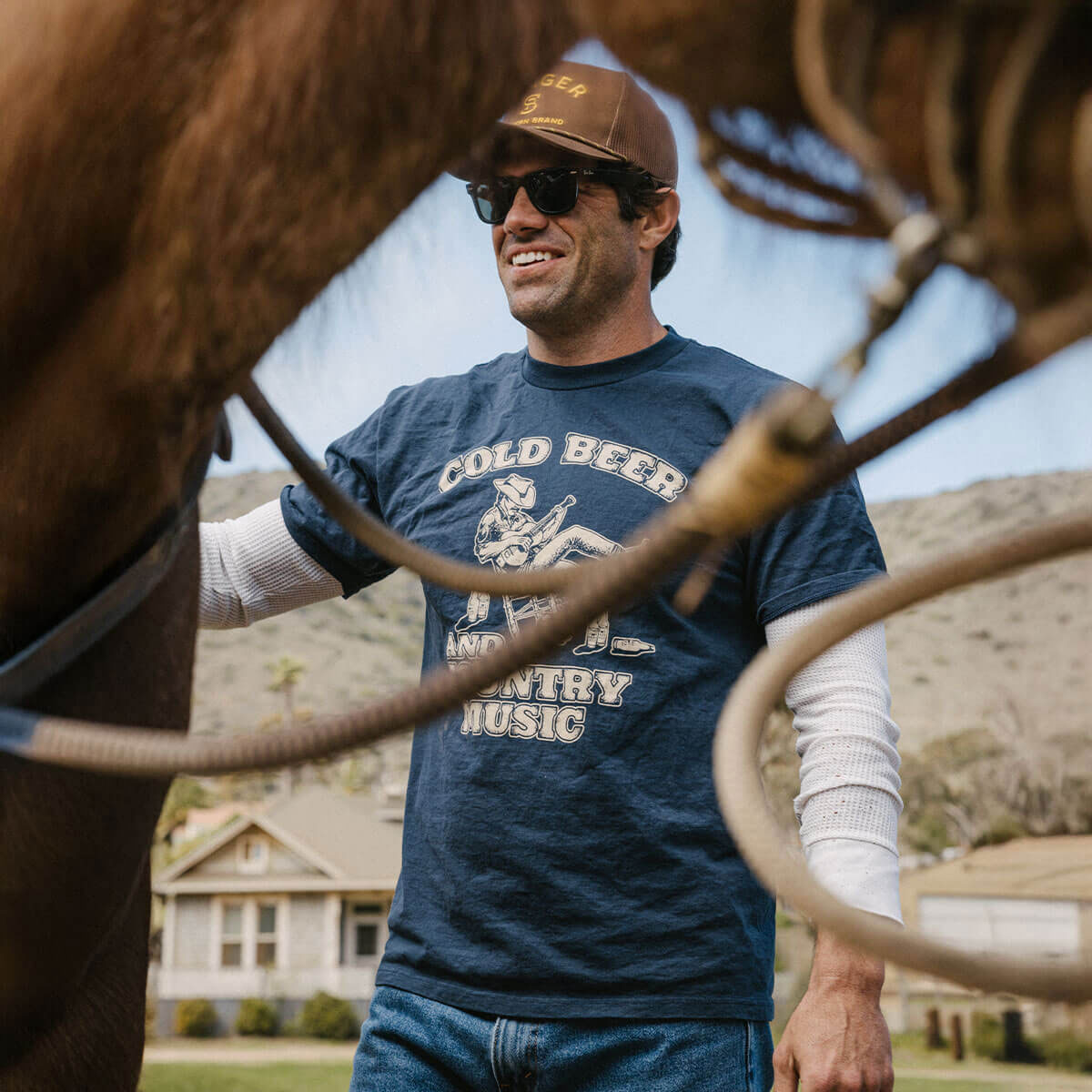 Seager Country Music T-Shirt - Navy image 3