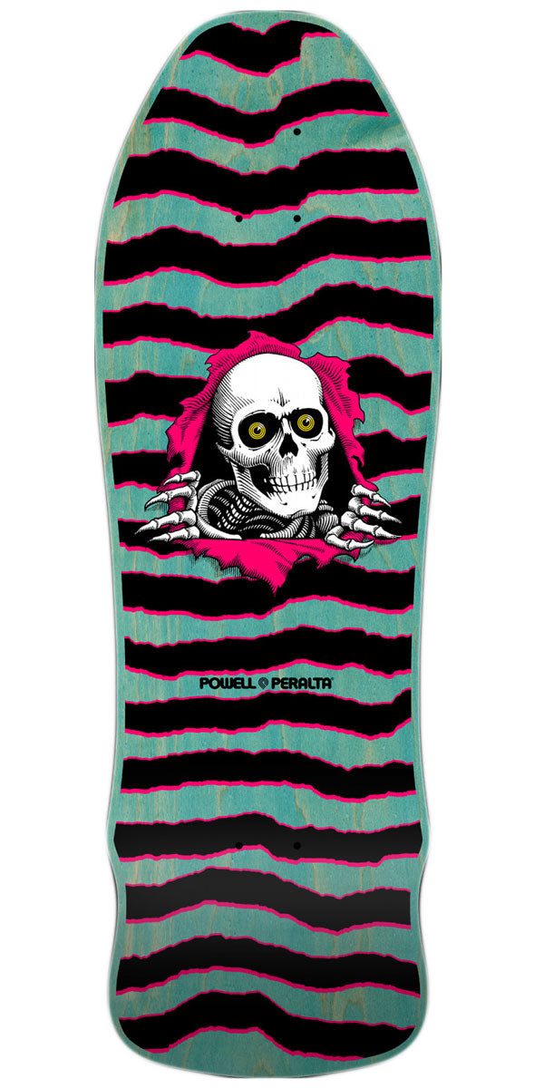 Powell-Peralta Geegah Ripper 12 Skateboard Deck - Teal Stain - 9.75
