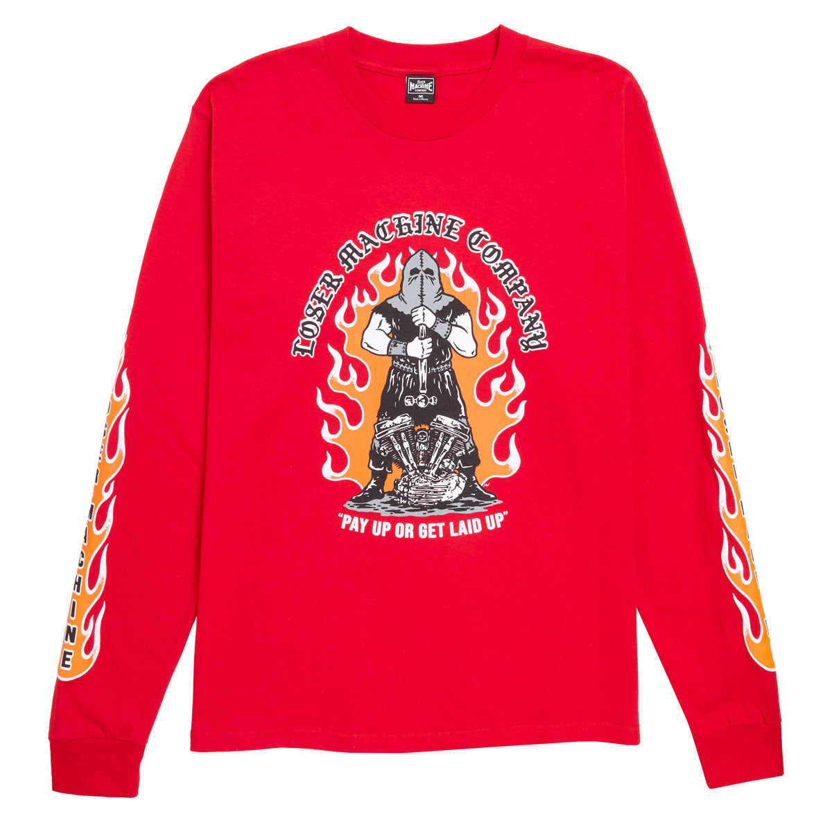 Loser Machine Executioner Long Sleeve T-Shirt - Red image 1