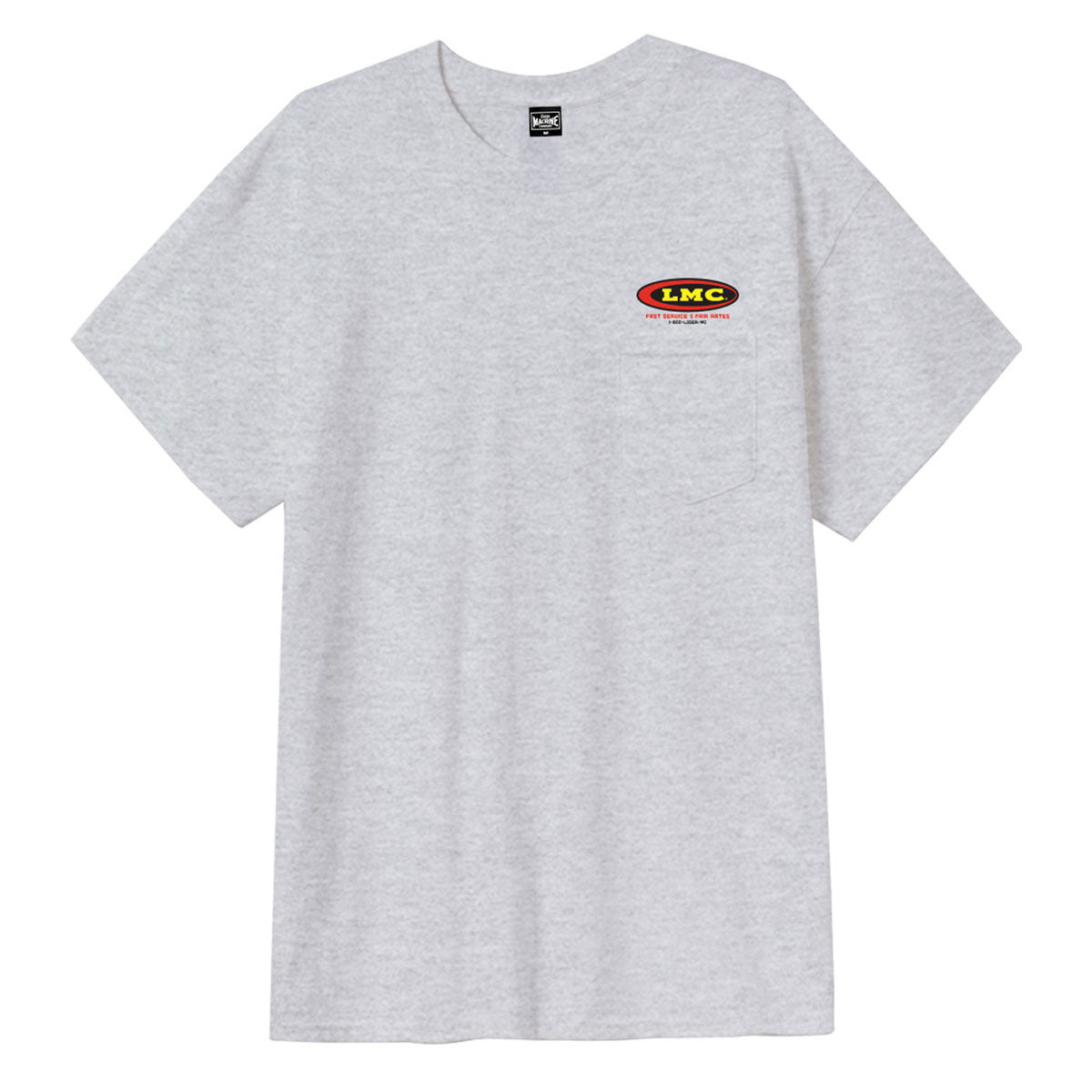 Loser Machine Auto Parts Pocket T-Shirt - Heather Grey image 2