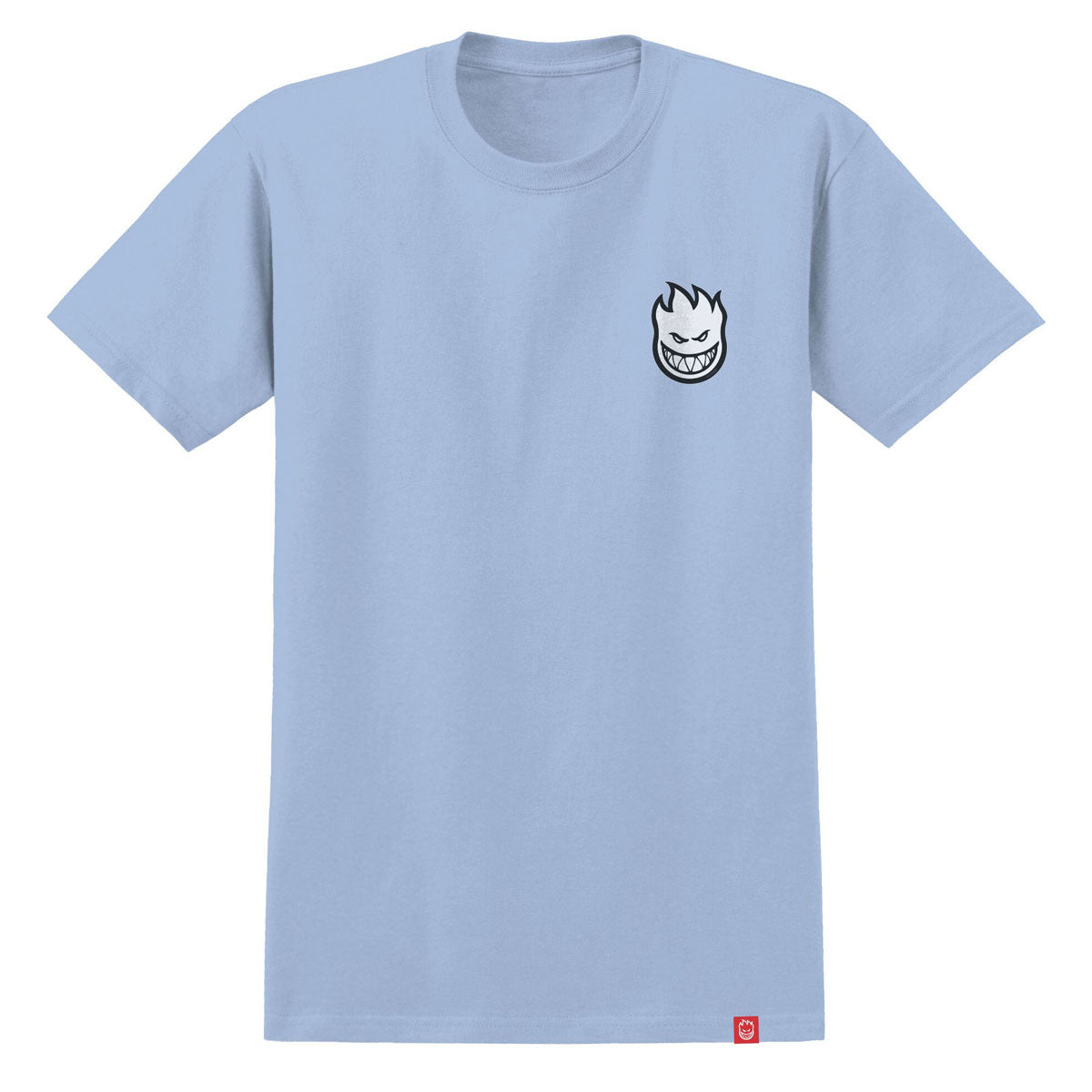 Spitfire Lil Bighead Fill T-Shirt - Powder Blue/White/Black Print image 1