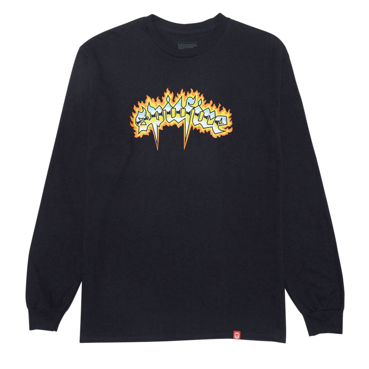 Spitfire Chrome Venom Long Sleeve T-Shirt - Black/Multi Color Print image 1