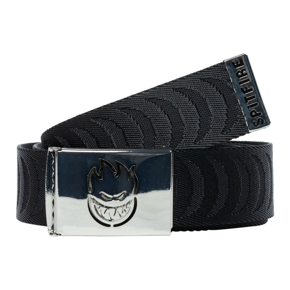 Spitfire Bighead Cut Out Jacquard Swirl Belt - Black image 1