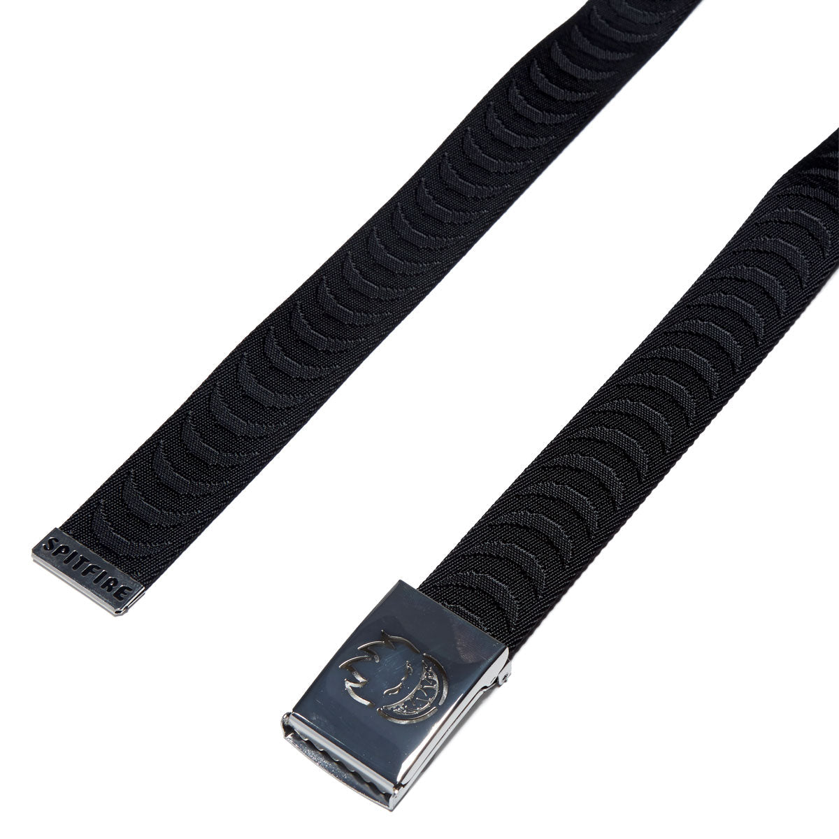 Spitfire Bighead Cut Out Jacquard Swirl Belt - Black image 2