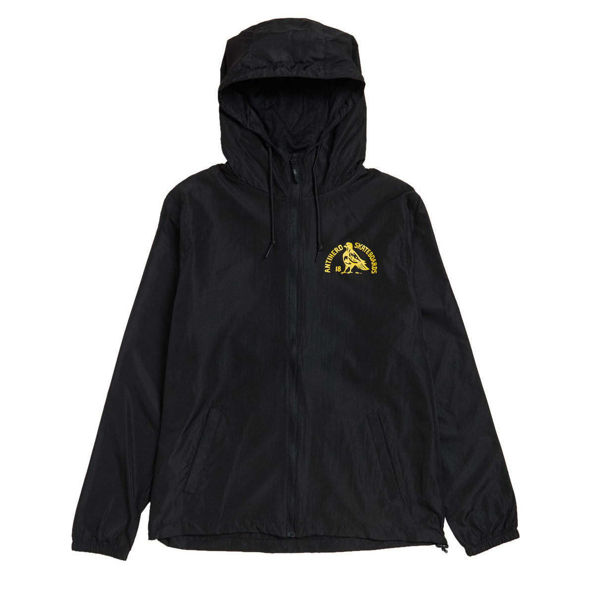 Anti-Hero Rock Dove Zip Up Jacket - Black/Yellow Prints image 1