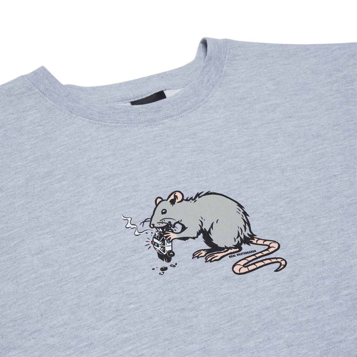 Real Street Cleaner Sweatshirt - Grey Heather/Multi Color Print image 2