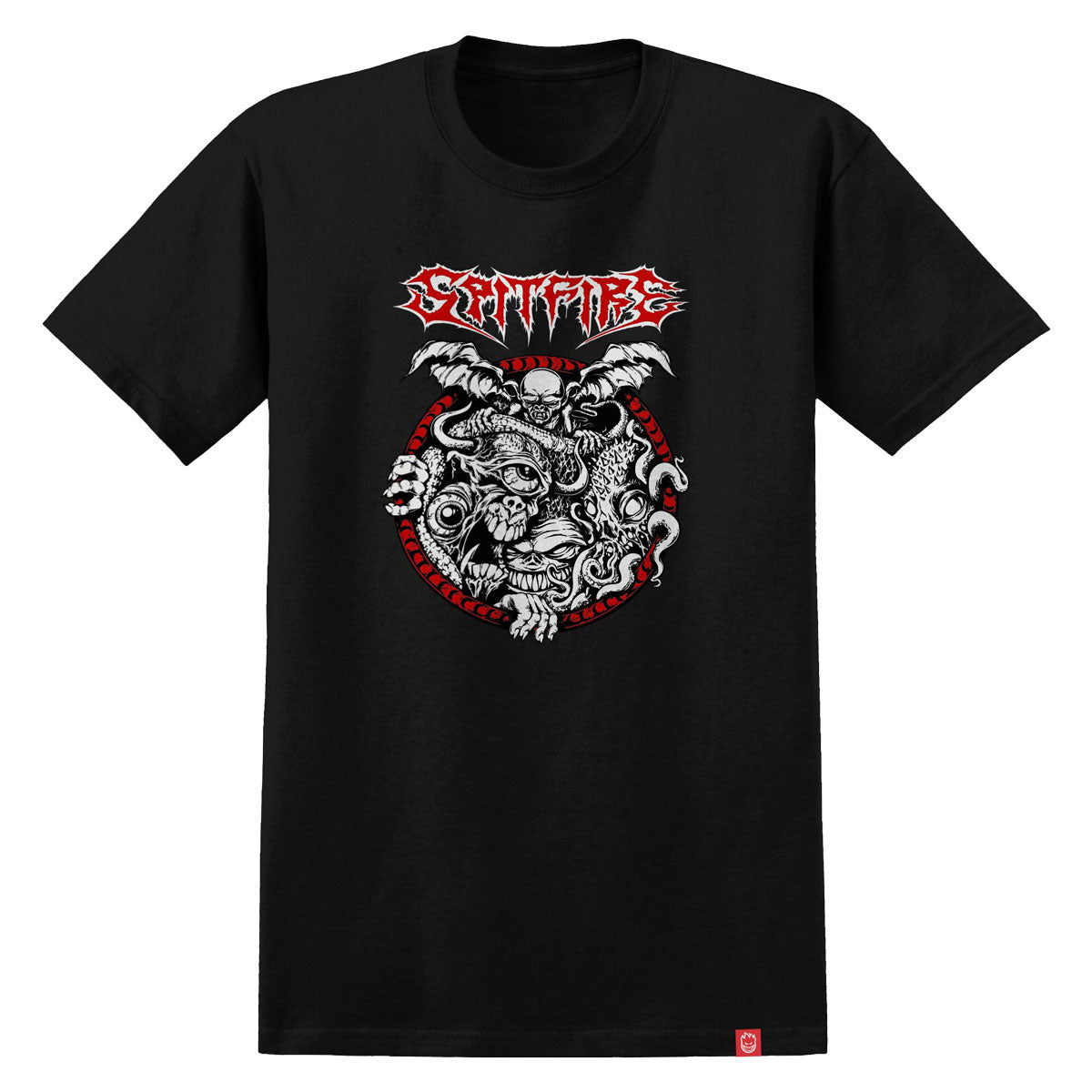Spitfire Demon Gate T-Shirt - Black/Red/White image 1