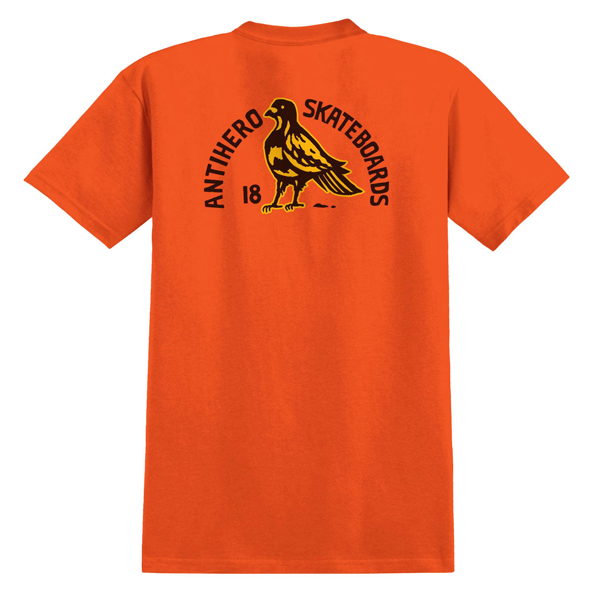 Anti-Hero Rock Dove Fill Pocket T-Shirt - Safety Orange/Yellow/Black image 2