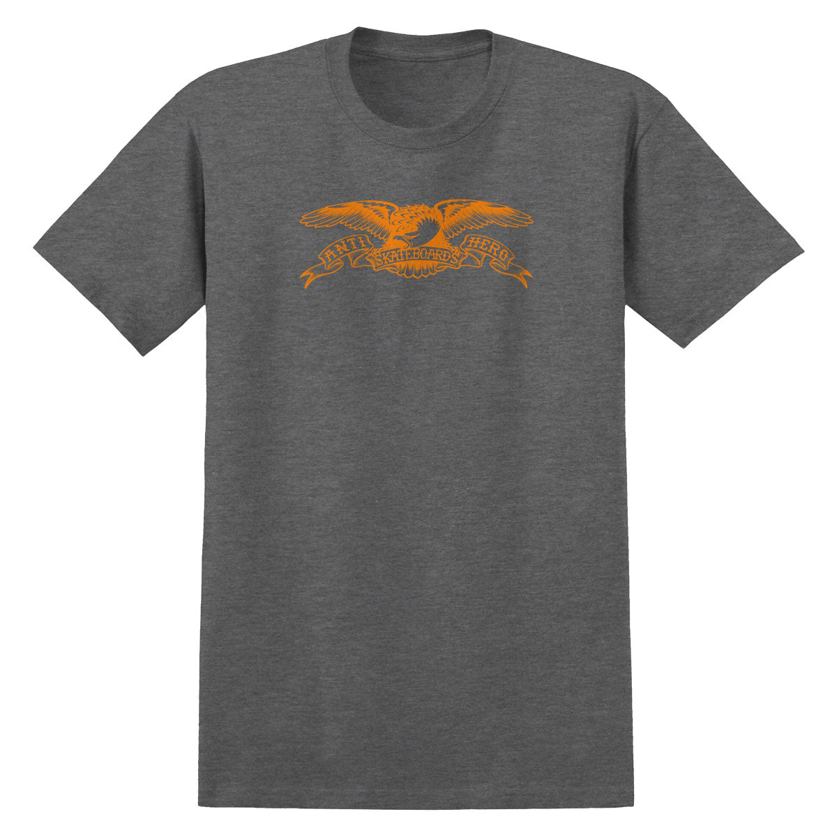 Anti-Hero Basic Eagle T-Shirt - Heather Charcoal/Orange image 1