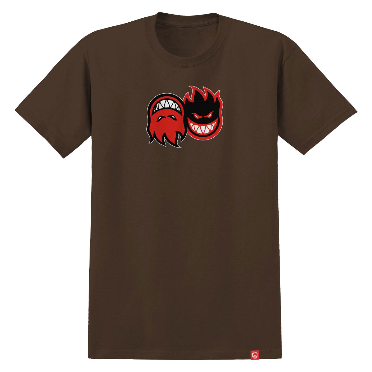 Spitfire Eternal Fill T-Shirt - Brown/Red/White image 1