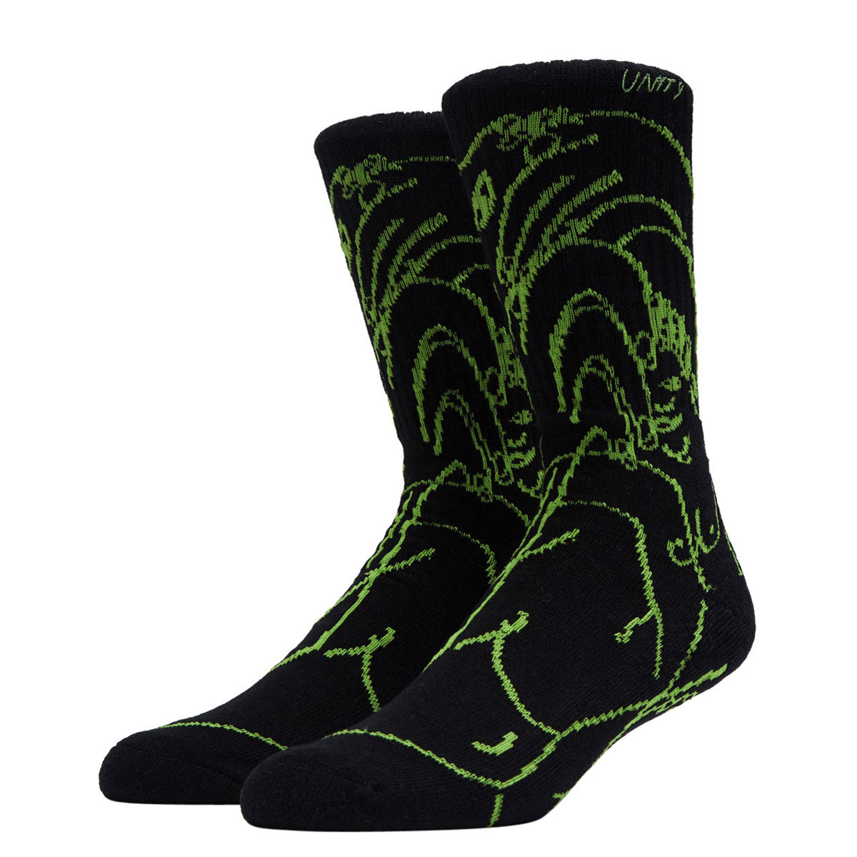 Unity Glow Socks - Black/Green image 1