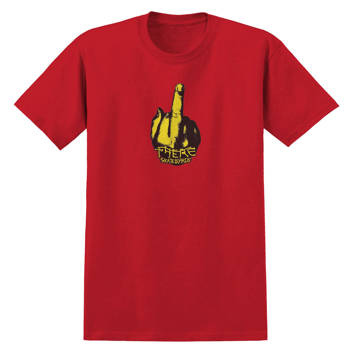 There Up Yours T-Shirt - Red/Yellow/Black image 1