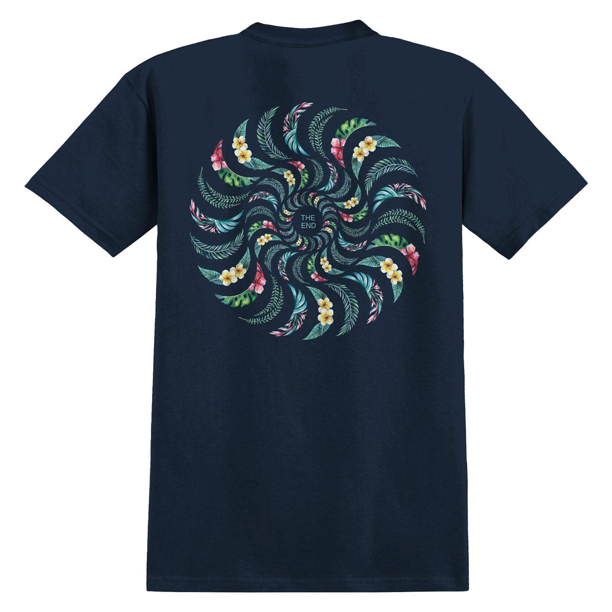 Spitfire Floral Classic T-Shirt - True Navy/Multi Color image 1