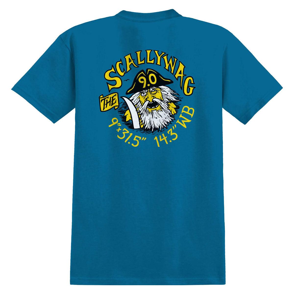 Anti-Hero Scallywag T-Shirt - Sea Blue image 1